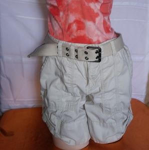 Calvin Klein Cargo shorts. Size 6. Matching belt